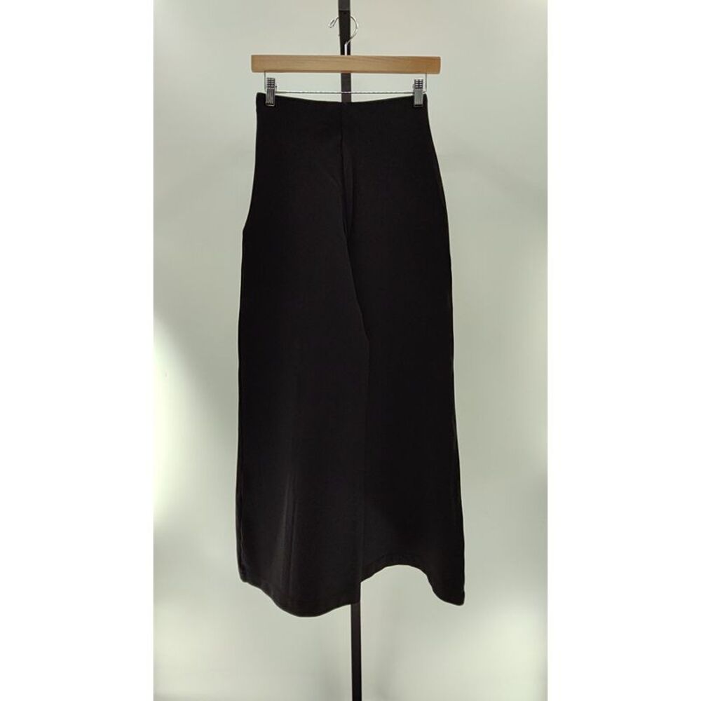 Quince Ultra-Stretch Ponte Super Wide Leg Pants Black S - Picture 2 of 3